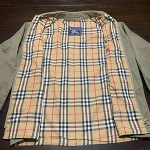 BURBERRYS Olive Green Harrington Bomber Jacket